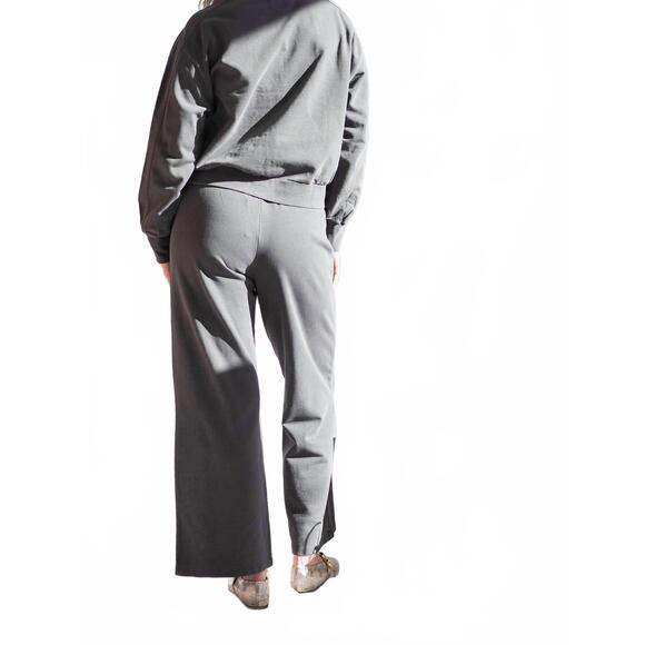 NEW BE COOL wide leg sweatpant in charcoal - Picture 3 of 3